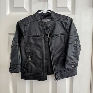 Primark Pleather Black Kids Jacket 12-18m
